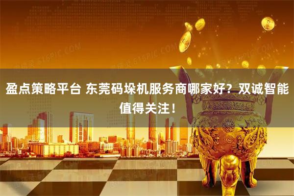 盈点策略平台 东莞码垛机服务商哪家好？双诚智能值得关注！